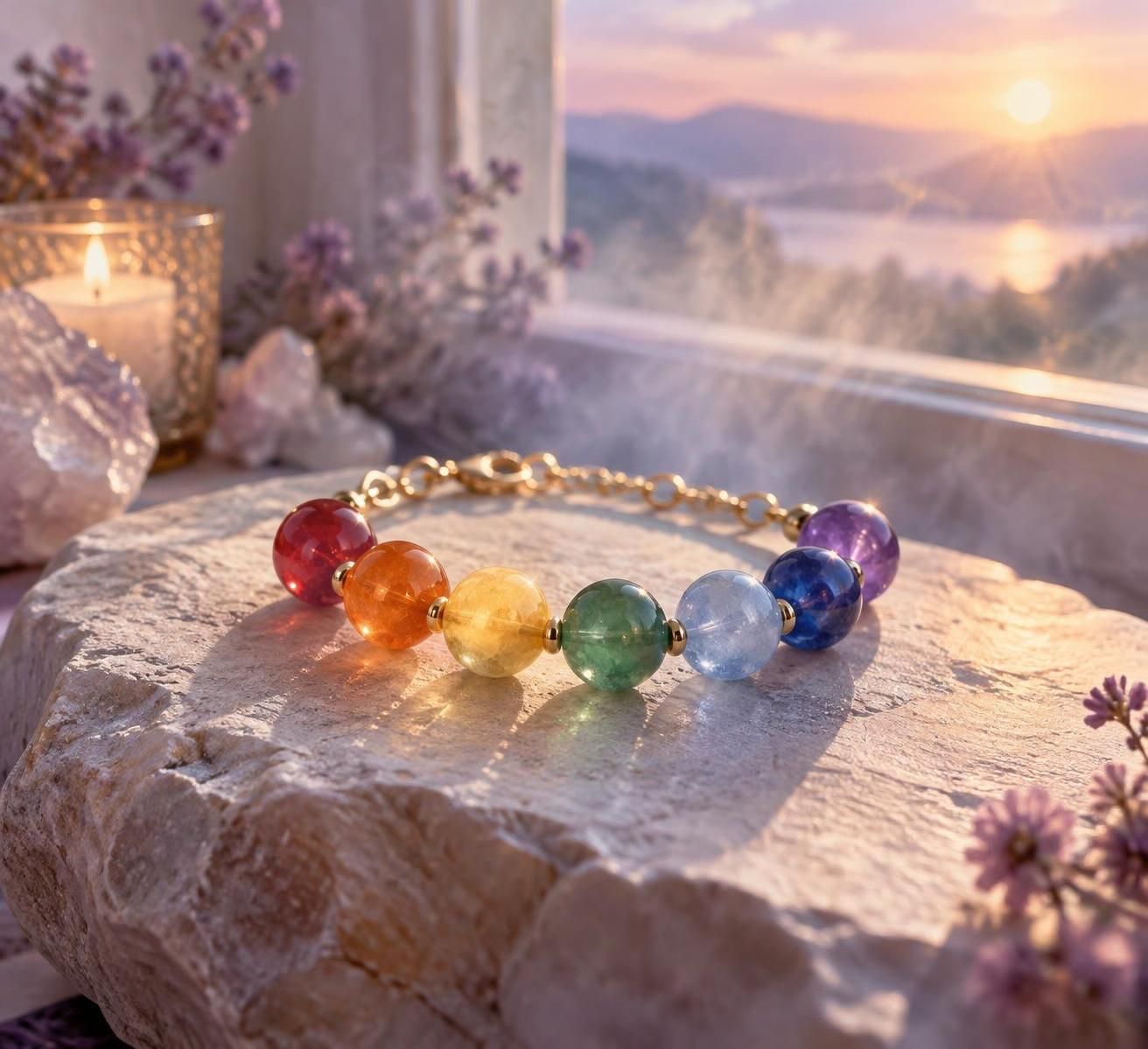 découvrez la signification des perles d’un bracelet 7 chakras et le lien entre chaque couleur, les centres énergétiques et l’équilibre intérieur.
